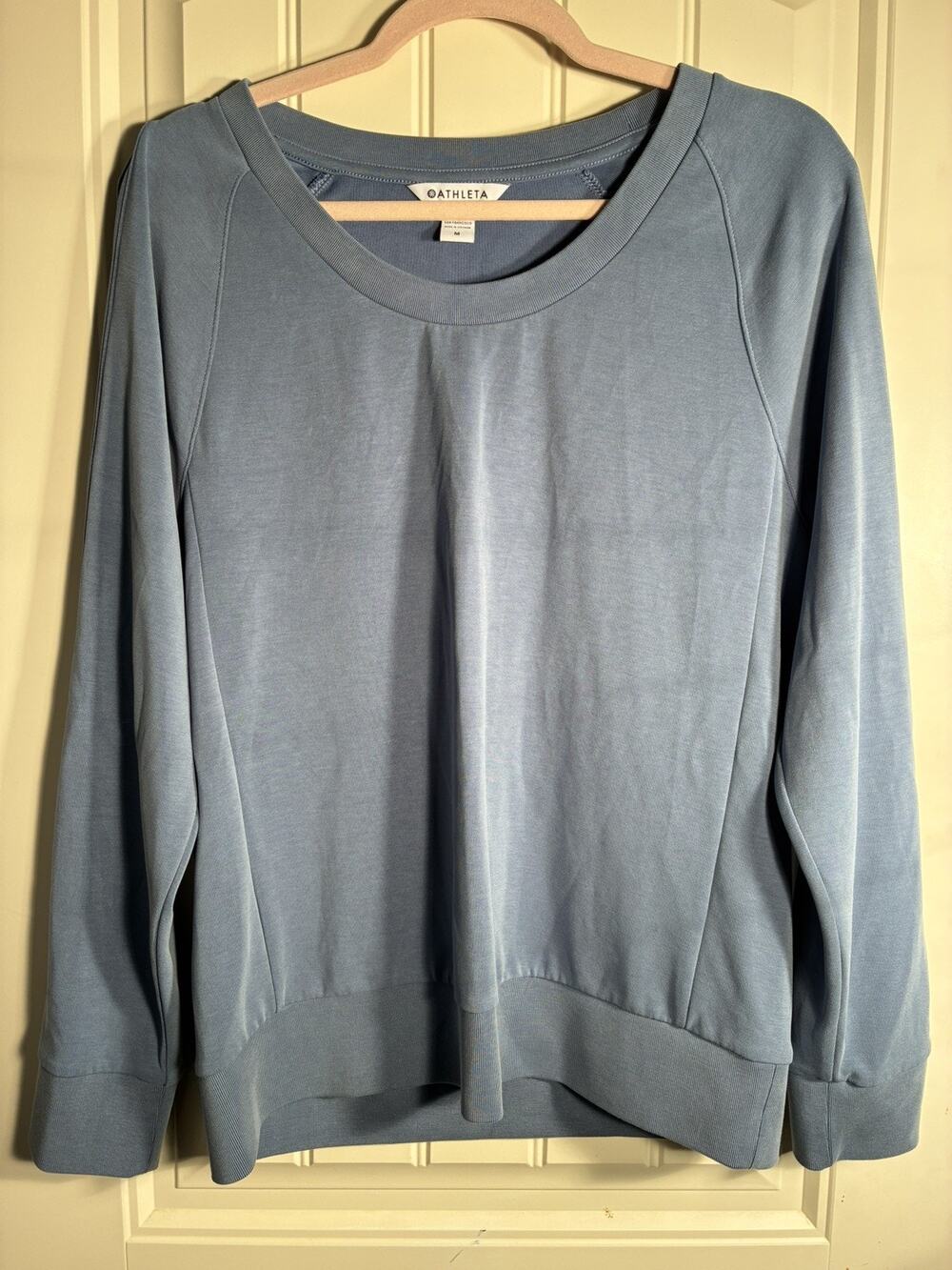 Athleta Mindset Sweatshirt Women’s Medium Blue Modal Raglan Pullover